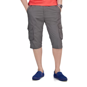 BD Fournisseur Haute Qualité Pas Cher Prix Hommes Cargo Shorts Pantalon Conception Personnalisée Décontracté Couleur Unie Vente en Gros Cargo Court Pour Hommes - Product Image 1