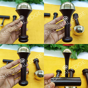 100% Pure Complete Kansa Wand Set Traditional Ayurvedic Tools for <b>Body</b> Relaxation and Skin Health Original Indian Manufacturer - Product Image 4
