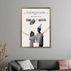 Elegant Printed Canvas Art: Cherished Memories, Timeless <b>Decor</b>,Gold Framed - Product Image 1