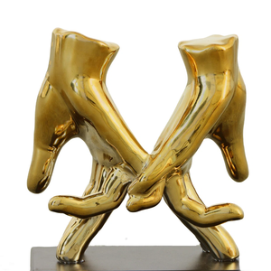 Escultura de hierro fundido de diseño vintage con forma elegante para esquinas de Arte de estilo interior y uso de Decoración de mesa con propósito de regalo - Product Image 2