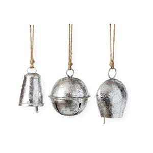 Campana de Navidad multicolor, accesorios de decoración festiva, campanas de Metal colgantes de tela, muñeco de nieve, decoración del hogar, alta calidad - Product Image 2