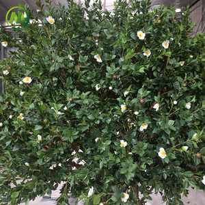 Feuille de fleur de thé artificielle de grande taille pour l'extérieur et l'<span class=keywords><strong>intérieur</strong></span>, Simulation haute de luxe, décoration d'arbre de fleur de camélia vert - Product Image 3