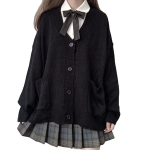 ชุดเครื่องแบบนักเรียนญี่ปุ่นพร้อมสเวตเตอร์ถักสำหรับฤดูใบไม้ผลิและใบไม้ร่วงชุดคาร์ดิแกน JK นักเรียนหญิงคอสเพลย์ - Product Image 3