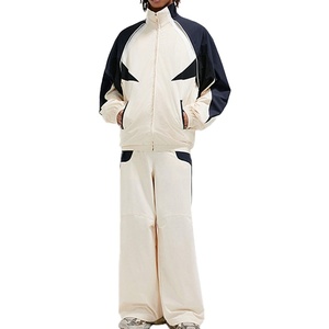 Top Cao Cấp Người Đàn Ông Của Hai-Mảnh Thể Thao Đặt Lưới Lót Nylon Tracksuit Zip In Ấn Áo Gió Cho Mùa Đông Đường Phố Mặc - Product Image 1