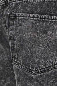 Pantalones cortos informales lavados con ácido de verano Vintage para hombre, cintura media, patrón sólido, cierre de cordón, tejido no tejido, teñido liso, caliente - Product Image 4