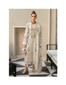 Nouvelle collection de pelouses en soie brodées pour femmes manches longues pakistanaise Shalwar Kameez robe chemise de fête de mariage avec style indien - Product Image 6