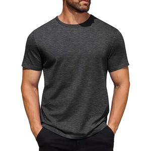 Hommes Active Quick Dry Mesh Crew Neck T Shirts Athletic Short Sleeve Tee 100% Polyester T Shirt - Product Image 2