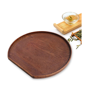 ถาดเสิร์ฟไม้สำหรับใช้ในบ้านถาดกลมสำหรับใช้ในครัว - Product Image 5