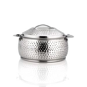 Nouveauté Plat Casserole Avec Gravure Or En Acier Inoxydable Fantastique Réchauffeur De Nourriture Luxueux Motif Martelé - Product Image 4