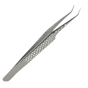 Pince à épiler professionnelle en acier à pointe en fibre, anti-statique, durable, avec logo personnalisé, service OEM/ODM et échantillons de pinces à épiler - Product Image 3