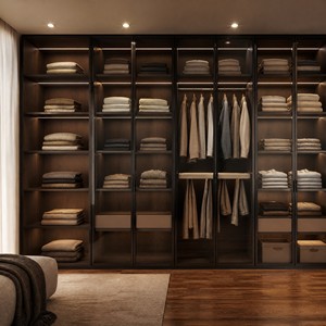 Benutzer definierte Kleidung Schrank Holz Garderobe Kleider schrank Schlafzimmer Moderner Schlafzimmer Schrank für Kleidung Massivholz Kleider schrank für Wohn möbel - Product Image 5
