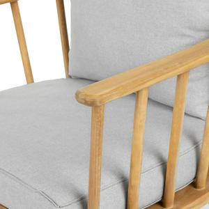 Fauteuil d'extérieur en teck avec coussin résistant aux intempéries pour jardin et terrasse – Fabricant en gros - Product Image 5