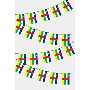 Centrafricaine Republic Rectangular Party <b>Banners</b> Guirlande De Drapeaux - Product Image 1