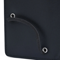 Dompet Kulit PU Slim Logo Emboss Kustom OEM Kualitas Terbaik Pria Tahan Air Lembut Tempat Kartu Bisnis Dompet Anak Laki-laki Kustom