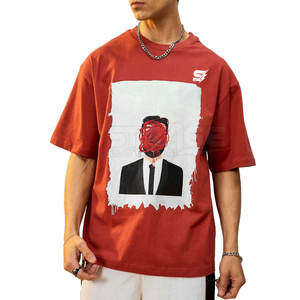 Camisetas Estampadas para Hombre de Alta Calidad Personalizadas con MOQ Bajo - Tejido de Poliéster/Algodón Transpirable, Ecológico, de Secado Rápido y Antiarrugas - Product Image 1