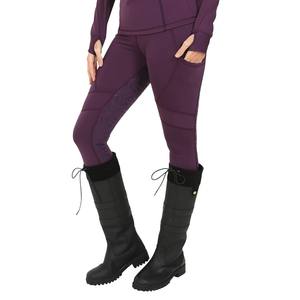 Frais personnalisable équitation Leggings femmes culottes pantalons vêtements équestres en gros siège complet poignée collants avec boucles - Product Image 3