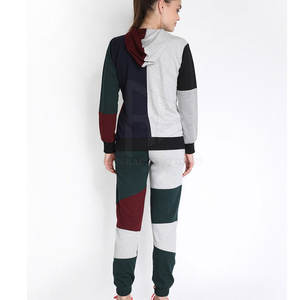 Chándal de mujer Chándal de jogging personalizado Calidad superior Chándales de mujer de estilo de rayas de doble color - Product Image 3