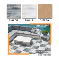 Carreaux de sol en porcelaine pour parking 400x400mm, qualité supérieure, finition brillante, durables pour l'extérieur, antidérapants, résistants, design moderne