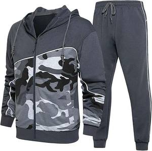 Survêtement de gym 100% coton personnalisé pour hommes à capuche hiver col imprimé Vente en gros - Product Image 1