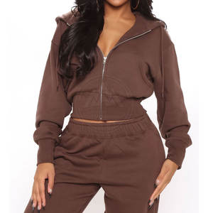 Chándales de ejercicio de moda para mujer, chándales de mujer más vendidos, ropa informal, Top corto, chándales - Product Image 5