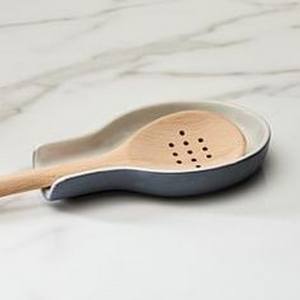 Porte-cuillère en céramique blanche Support de cuisine en métal pour spatules cuillères pinces Plus - Product Image 3