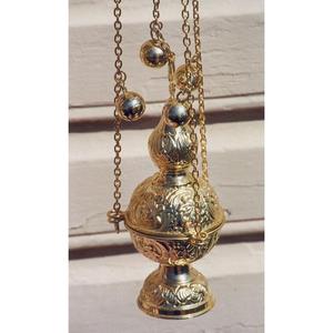 Quemador de incienso de latón ortodoxo de la Iglesia, diseños personalizados, incensario colgante de 3 cadenas y difusor, adorno religioso, quemador de incienso, gran oferta - Product Image 5