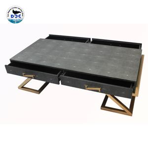 Wholesale Daphoco Binh Duong Modern Design Metal Faux Shagreen Coffee <b>Table</b> Living Room Sets Furniture Cheap Price Home Hotel - Product Image 5