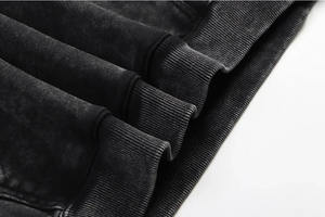 High Quality Men's Casual Acid Wash Pullover Hoodie <b>Top</b> Selling Winter <b>Thermal</b> <b>Tops</b> Solid Pattern 100% Cotton Wholesale Price - Product Image 5