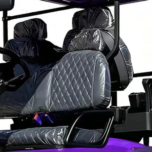 Brand New Purple Electric Golf Cart 4 Seater 48V Lifted Street Legal With Roof And <b>Storage</b> <b>Basket</b> - Product Image 3