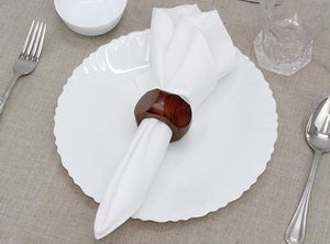 แหวนผ้าเช็ดปากทำจากไม้แปดเหลี่ยมทำด้วยมือสำหรับงานแต่งงานงานเลี้ยงคริสต์มาสและโอกาสพิเศษอื่นๆ - Product Image 3