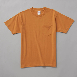เสื้อยืดคอกลมแขนสั้นผ้าฝ้าย 100% สำหรับผู้ชาย มีกระเป๋าเสื้อ ผ้าถักเนื้อหนา รับสกรีนโลโก้ สวมใส่สบายๆ - Product Image 4