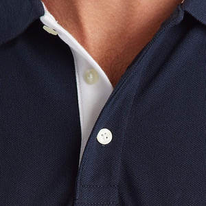 Vêtements décontractés de qualité supérieure Polos pour hommes Nouveau design Logo personnalisé Polos respirants de couleur unie pour hommes vente à chaud - Product Image 5