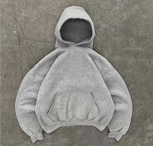 Sweat à capuche 100% coton biologique personnalisable, respirant, imperméable, anti-froissement, logo brodé sur le devant, tricotage pour l'hiver - Product Image 6