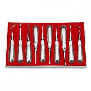 Kit de elevador de raíz de ortodoncia, instrumentos quirúrgicos dentales manuales para aflojamiento de dientes y extracción de raíces - Product Image 5