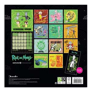 2025 for Rick and Morty Paper <b>Calendar</b> - Product Image 2