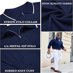 Moda OEM de alta calidad, ropa de hombre al por mayor hecha en fábrica, polos de hombre de último diseño para hombre, fabricados por Dress Sports - Product Image 4