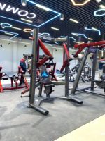 Appareil de musculation professionnel pour salle de sport, presse pectorale inclinée assise à charge de plaques en acier, équipement d'exercice pectoral décliné pour l'entraînement des bras
