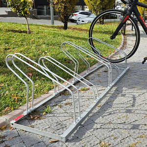 Support de stationnement vertical pour vélos en acier galvanisé, 5 pièces, 175 x 40 cm, ECO - Product Image 5