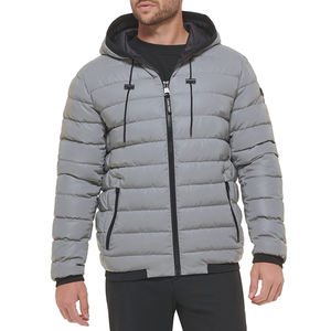 Custom Made <b>Top</b> Notch <b>Men's</b> Puffer Jackets New Arrivals Quilted Design Winter Hooded Jackets for <b>Men</b> with Zipper Closure - Product Image 1