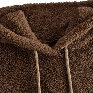 Pull avant à manches longues personnalisé brodé haut court à capuche femme sans poche sweat court sweats à capuche pour femmes 2026 - Product Image 6