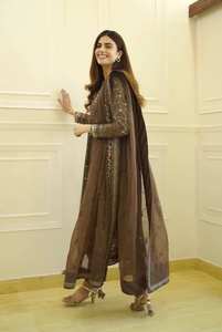 HAUT ET PANTALON DE SOIRÉE AVEC FANTAISIE DUPPATA - Product Image 3