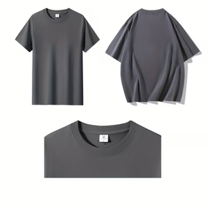 Custom Tshirts Unisex Summer Breathable Crew Neck Short Sleeve Tshirts Custom Solid Design And <b>Colour</b> Mens Tee <b>Shirt</b> 180 Gsm - Product Image 5