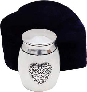 Urne funéraire en aluminium et laiton pour cendres humaines Fournitures funéraires Urne funéraire en métal pour cendres de crémation au prix de gros Fabriqué en Inde - Product Image 3