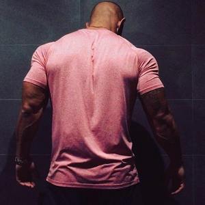 Camiseta personalizada de poliéster con gráfico de marca para hombre, camiseta de secado rápido para correr, ropa de entrenamiento para ejercicio, Camiseta deportiva para gimnasio - Product Image 4
