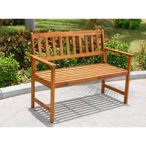 Banc d'extérieur de style ferme optimal pour les hôtels, couleur personnalisable, logo, bois massif de haute qualité, confortable pour les clients - Product Image 4