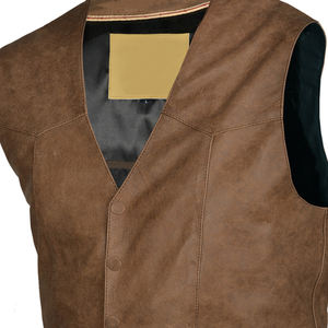 Nuevo estilo, gran oferta, Chaleco de cuero barato de Color sólido para hombre, ropa de calle de talla grande, Chaleco de cuero y chaleco para hombre - Product Image 6