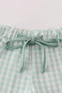 ชุดเสื้อผ้าเด็กผู้ชายขาสั้นเย็บลายวัวสีเขียวสวมใส่สบายดีไซน์รูปวัวน่ารักผ้าสแปนเด็กซ์/ ผ้าฝ้ายอัจฉริยะสำหรับฤดูร้อน - Product Image 4