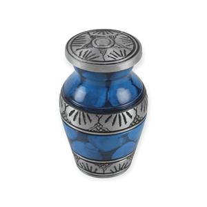 Urne commémorative pour cendres d'oiseaux volants rose et argentée avec détails gravés artistiques - Product Image 6