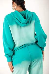 Sudadera con capucha lavada con ácido para mujer de algodón de la mejor calidad del fabricante OEM, longitud de manga completa, nuevo y elegante color personalizado - Product Image 5