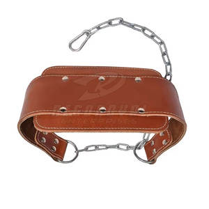 Cinturón de inmersión con logotipo personalizado con cadena de acero duradera y cinturón de inmersión acolchado grueso para entrenamiento con pesas en el gimnasio - Product Image 4